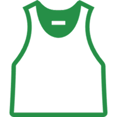 Icon showing free rental of training wear and towels