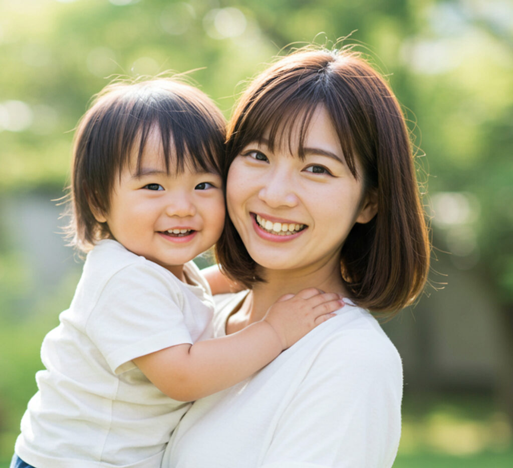Mother holding baby representing postpartum body care and recovery